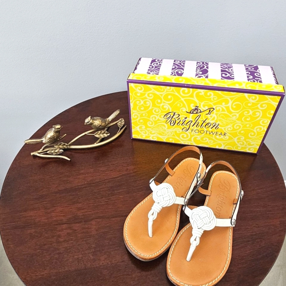 Brighton- Aiden Sandal White Leather